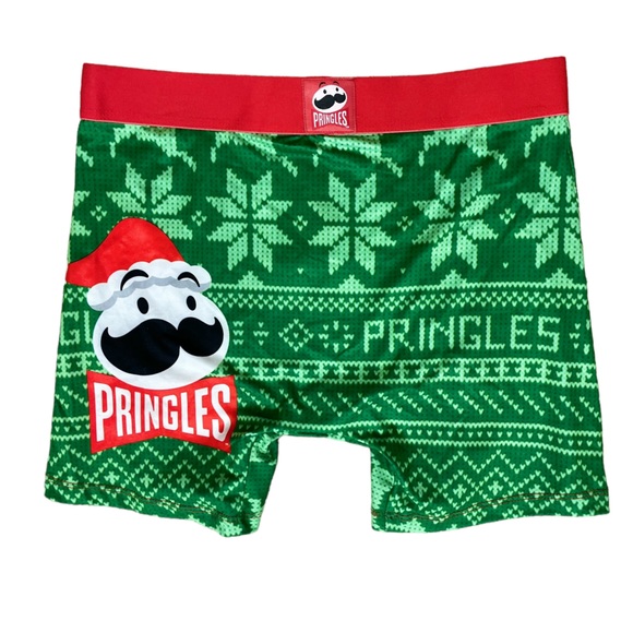 Crazy Boxer Pringles Santa Logo Men’s Boxer Briefs Size L - Picture 3 of 7